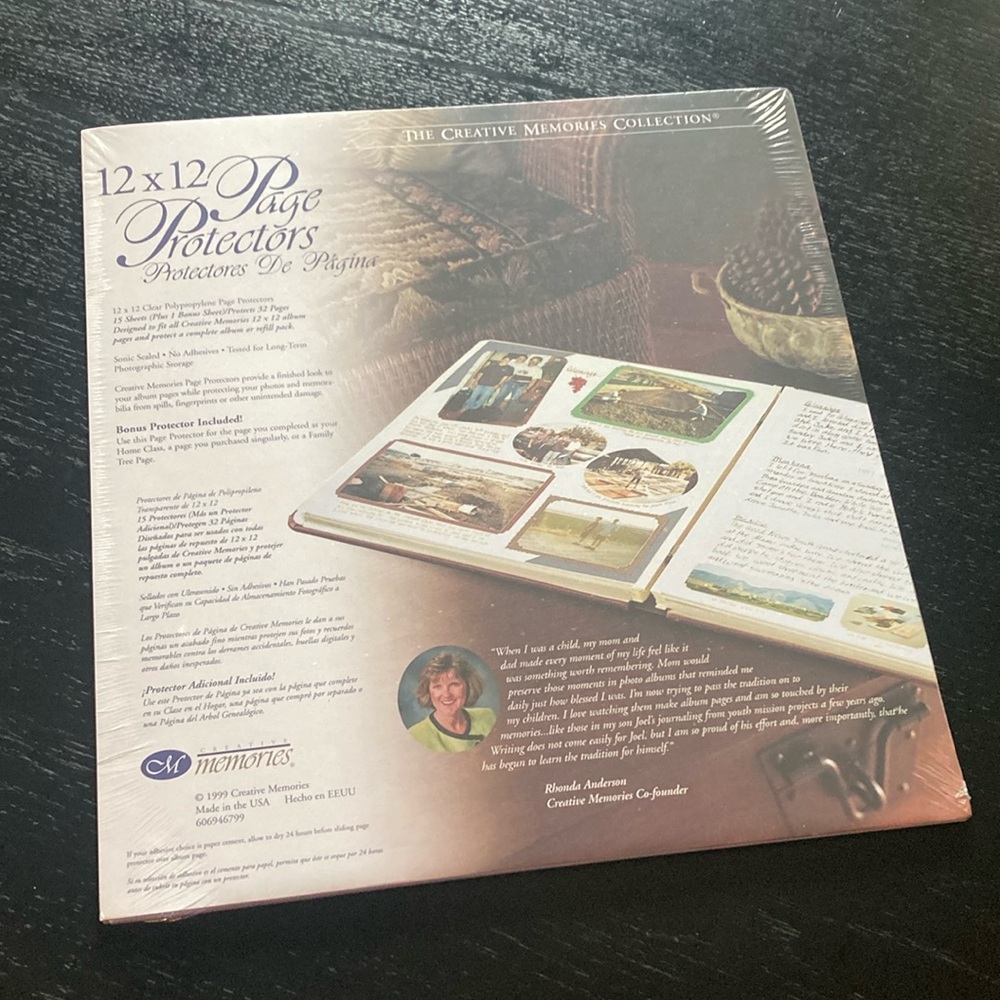 Creative Memories Page Protectors - Cream
